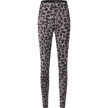 Dámské kalhoty FANNIFEN Dámské zateplené legíny s leopardím vzorem F5002A Barva: Šedá, Velikost: 2XL/3XL