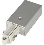 BIG WHITE NAPÁJEČ, pro vysokonapěťovou 1fázovou nástavnou přípojnici, stříbrošedý, země vpravo 143042