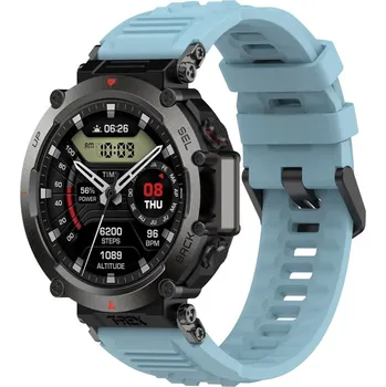 VSECHNONAMOBIL 61625 SILICONE Řemínek pro Amazfit T-Rex Ultra světle modrý