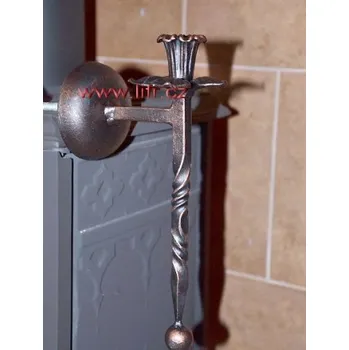 Svícen Kovový svícen na zeď Gotik