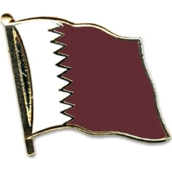 Odznak (pins) 20mm vlajka Katar - barevný