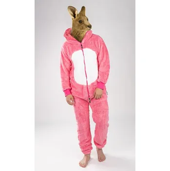 Dámský overall Dupačky teddy růžový jednorožec XL - bílá