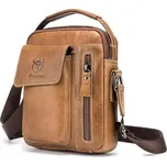 Bullcaptain pánská kožená taška messenger Evroult Evroult Khaki BULLCAPTAIN DJB037s4