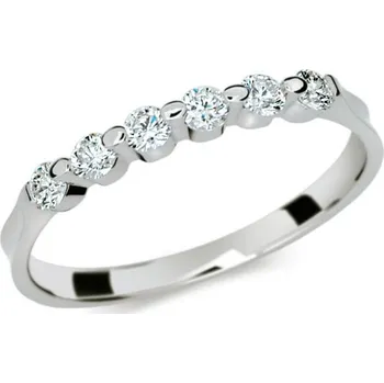 Prsten Zásnubní prsten bílé zlato 585/1000 přírodní diamant 0.330 ct G/SI ZP1951D velikost 51