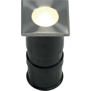 Venkovní osvětlení BIG WHITE POWER TRAIL-LITE 47, venkovní zapuštěné podlahové svítidlo, LED, 3000K, IP67, hranaté, nerezová ocel 316 228342