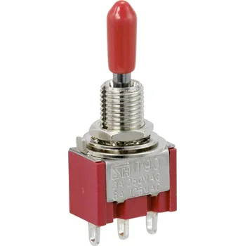 vypínač TRU COMPONENTS TC-9353992 kolébkový spínač 250 V/AC 3 A 1x (zap)/vyp/(zap) bez aretace/0/bez aretace 1 ks