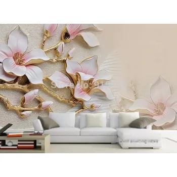 Tapeta Solution Media 3D tapeta - Květy Magnolia MU728 1 - Voděodolné plátno - Textilní tapeta omyvatelná - 250g/m2