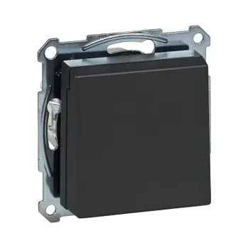 SCHN MTN2311-0414 Merten - Zásuvka 250V/16A SCHUKO, bezšroubová, s víčkem IP20, System M, Antracit