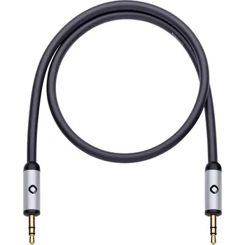 Audio kabel jack audio kabel [1x jack zástrčka 3,5 mm - 1x jack zástrčka 3,5 mm] 5.00 m černá pozlacené kontakty Oehlbach i-Connect