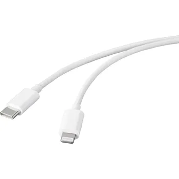 Mobilní telefon Basetech USB kabel USB 2.0 USB-C ® zástrčka, Apple Lightning konektor 2.00 m bílá BT-2347612