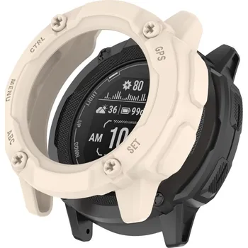 Příslušenství k chytrým hodinkám VSECHNONAMOBIL 61611 TPU HALF COVER Obal pro Garmin Instinct 2X béžový