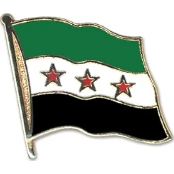 Odznak (pins) 20mm vlajka Sýrie (1932-1958) - barevný