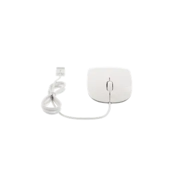 Myš LMP Easy Mouse, USB-C myš s USB-A adaptérem, hliníková, bílá - 20442