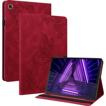 Příslušenství pro tablet VSECHNONAMOBIL 47516 ART Zaklápěcí obal Lenovo Tab M10 Plus (TB-X606F / TB-X606L / ZA5T0081CZ / ZA5V0206CZ) BUTTERFLY červený