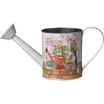Konev Plechová konvička s motivem Garden, barevná 300x116x145mm 162 gram