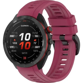VSECHNONAMOBIL 63141 SILICONE Řemínek pro Garmin Approach S70 - 42mm bordó