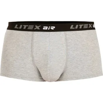 Pánské spodní prádlo Litex Pánské boxerky 9B546 světle šedé melé M