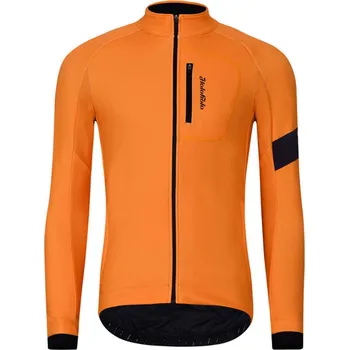 Cyklistická bunda HOLOKOLO Cyklistická zateplená bunda - 2in1 WINTER - oranžová XS