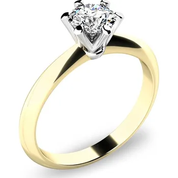 Prsten Zásnubní prsten žluté zlato 585/1000 přírodní diamant 0.410 ct G/SI ZP-140016D-ZLB velikost 60