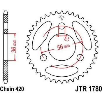 Motodíl Jt sprockets JTR 1780-28 Kawasaki/Suzuki