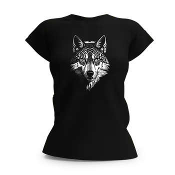 Dámské tričko Dámské tričko Vlk 2 - velikost XL (Velikost XL)