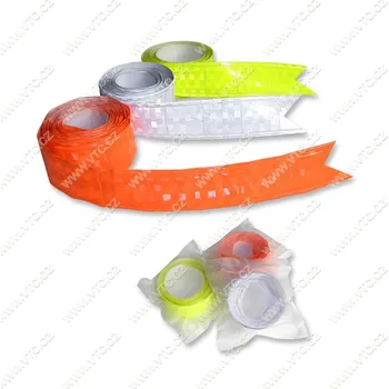 Páska reflexní samolepící 25 mm 2 m - bílá