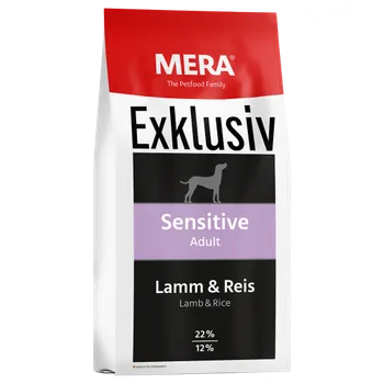 Krmivo pro psa Mera Exklusiv Sensitive Adult jehněčí a rýže Balení 15 kg