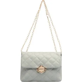 Kabelka Malá kabelka s diamantovým vzorem - Světle šedá