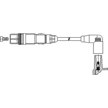 Zapalovací kabel zapalovací kabel, , BREMI, 199R66