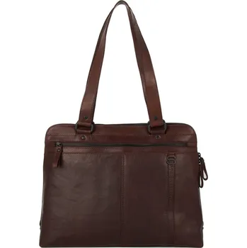 Kabelka Hnědá velká kabelka i na laptop SPIKES & SPARROW