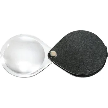 Lupa Eschenbach 1740530 lupa s koženým prvkem zvětšení: 6 x, Velikost objektivu: (Ø) 30 mm, černá