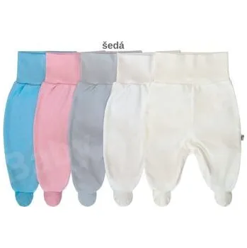 Kojenecký overall šedé jednobarevné bavlněné polodupačky Baby service velikost 50