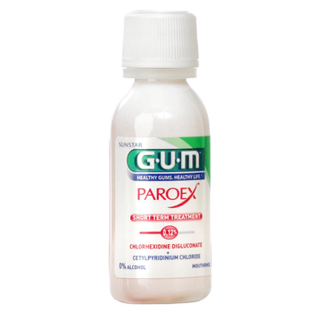 Ústní voda GUM PAROEX ústní voda (výplach, CHX 0,12 % + CPC 0,05 %), 30 ml