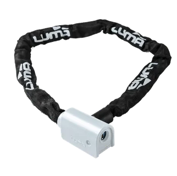 Motozámek LUMA Reťazový zámok ENDURO 5 100cm biely