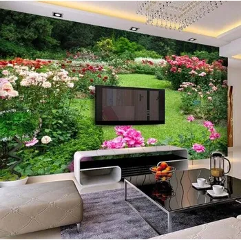 Fototapeta Solution Media 3D tapeta - Zahrada s květinami MU796D 3 - 3D Relief - Vliesová tapeta - 320g/m2