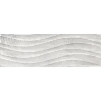 Obklad Tivoli grey onda - obkládačka rektifikovaná 25x75 šedá lesk 161513