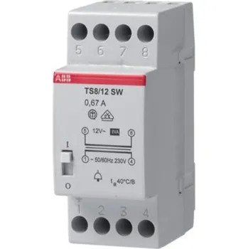 Transformátor ABB 2CSM081022R0811 TS8/4-8-12sw transformátor zvonkový bezpečnostní