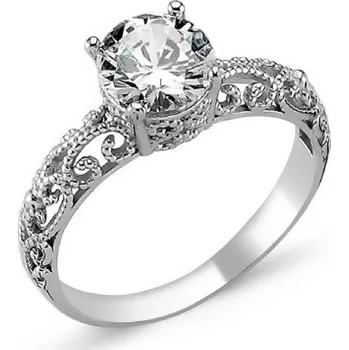 Prsten Olivie Stříbrný prsten OLIVIE s kubickým zirkonem 1272 Velikost prstenů: 5 1/4 (EU: 50) Ag 925; ≤2,4 g.