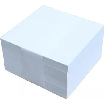 Kostka nelepená bílá 9x9x5 cm