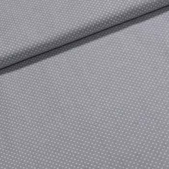 Bavlněné plátno Jolana JO004/07 bílý puntík na šedé 2 mm, š.150cm (látka v metráži)