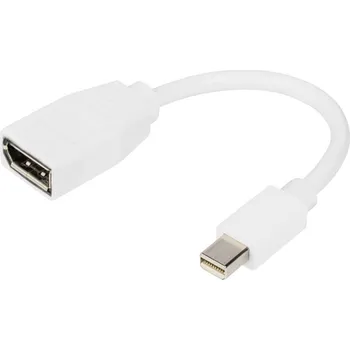 Video kabel Digitus adaptér Konektor DisplayPort, Mini DisplayPort konektory 0.15 m bílá DB-340405-001-W Kabel DisplayPort