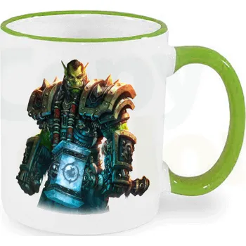 Gravírování Fotohrnek se zeleným lemem a uchem