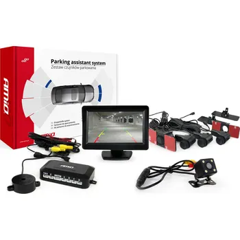 Auto-moto Parkovací asistent TFT01 4,3" s kamerou HD-315-LED 4 senzory černá vnitřní, , ,