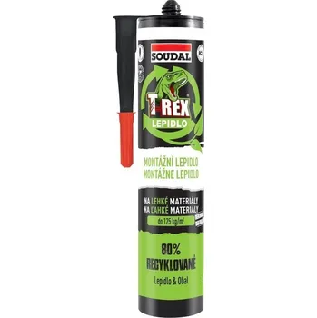 Průmyslové lepidlo SOUDAL Lepidlo T-REX MONTÁŽNÍ LEPIDLO NA LEHKÉ MATERIÁLY 350g