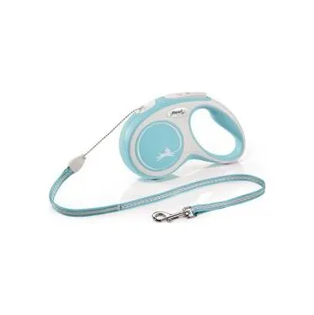 Vodítko pro psa Vodítko FLEXI Comfort S lanko 5m/12kg sv.modrá