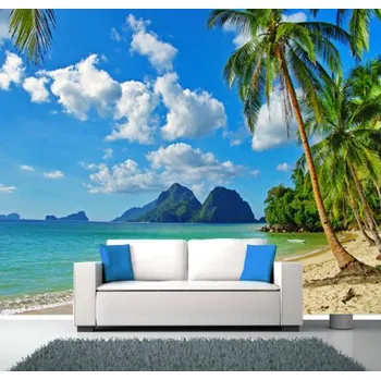 Fototapeta Solution Media 3D tapeta - Výhled na hory MU379 4 - Slámová textura - Vliesová tapeta - 300g/m2