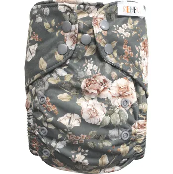 Plenkové kalhoty Breberky BIO Bambusová kapsová plenka (M) - Svlačec s růží PAT