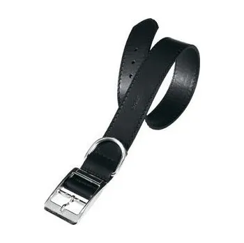 Obojek pro psa Obojek kožený NATURAL C 55cm x 30mm, černý FP 1ks