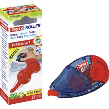 Malířský váleček tesa váleček na nanášení lepidla ROLLER Permanent ecoLogo® + 1x REFILL 8.4 mm 14 m trvalé Lze doplnit: Ano 1 sada