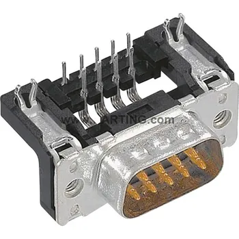 Redukce HARTING 09652626811 D-SUB kolíková lišta 90 ° Pólů: 15 pájené 1 ks